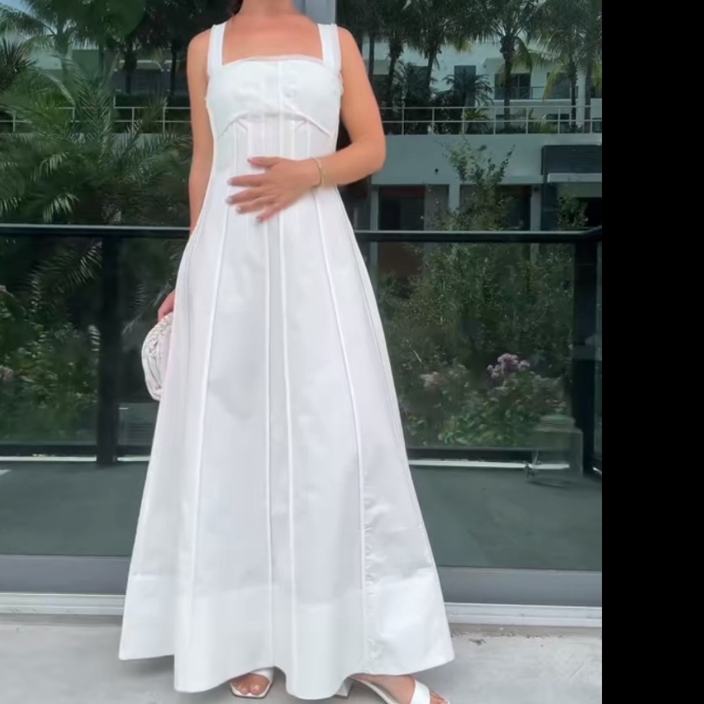 Zara White Maxi Dress